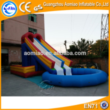 Hot venda home pool slide / grande piscina inflável slide / piscina de água inflável para venda